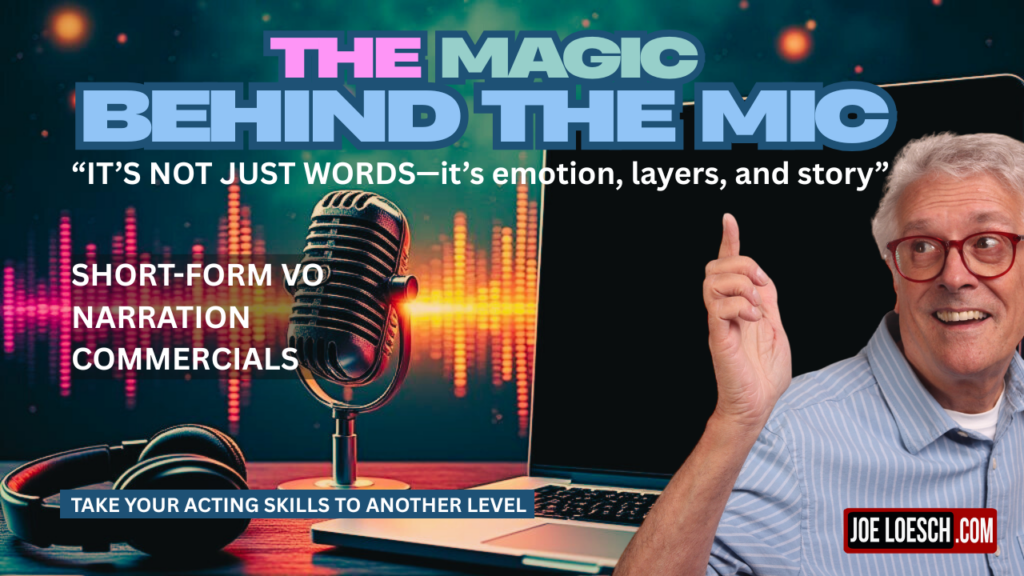 magic behind mic 1024x576 10/10/2026   Saturday from 10:00 to 4:00   $249  VOICEOVER BOOTH CAMP THE MAGIC BEHIND THE MIC